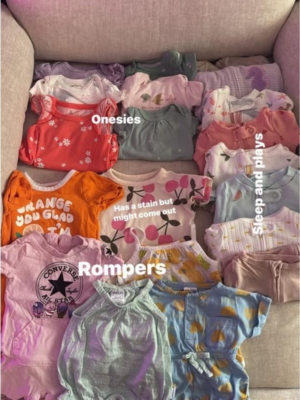 Mixed Colors Baby One-Piece Romper Pack